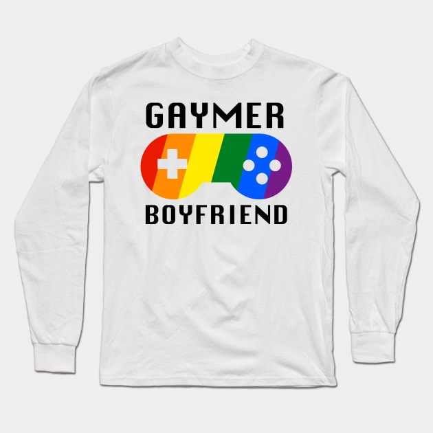 Gaymer Boyfriend Long Sleeve T-Shirt by Everydaydesigns